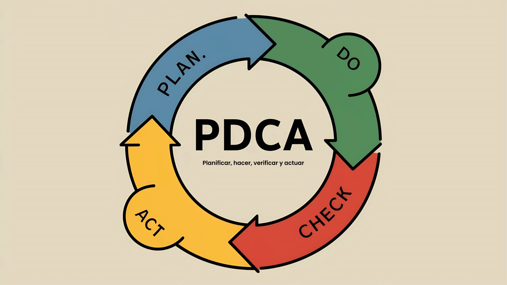 El Ciclo PDCA consiste en planificar, hacer, verificar y actuar.
