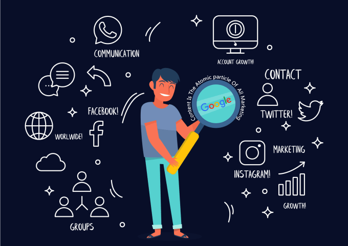 Ilustración: Proceso de creación de contenido