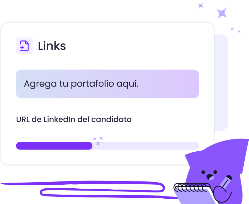 Asistencia de IA de Lapzo para analizar información de candidatos.